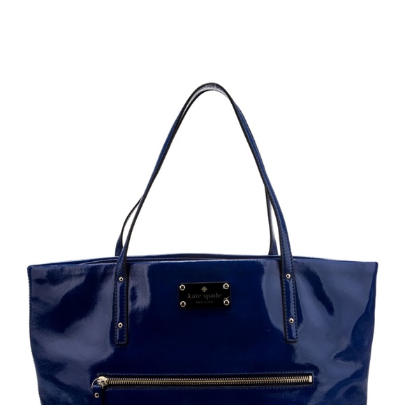 Kate Spade Blue Patent Tote - Picture 3 of 7